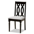 thumbnail image 2 of Bowery Hill Gray Fabric and Dark Brown Finished Wood 5-Piece Dining Set, 2 of 9