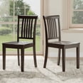 thumbnail image 3 of Wooden Windsor Dining Chairs Set of 2,for Kitchen,Dining Room, Dark Brown, 3 of 9