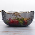 thumbnail image 2 of Homoyoyo Serving Bowls Dark Grey Glass 1Pack, 2 of 6
