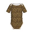 thumbnail image 2 of Balery Gold Glitter Leopard Pattern Baby Climbing Clothes Infant Bodysuit Cute Infant Bodysuit Baby Romper-3 Months, 2 of 7