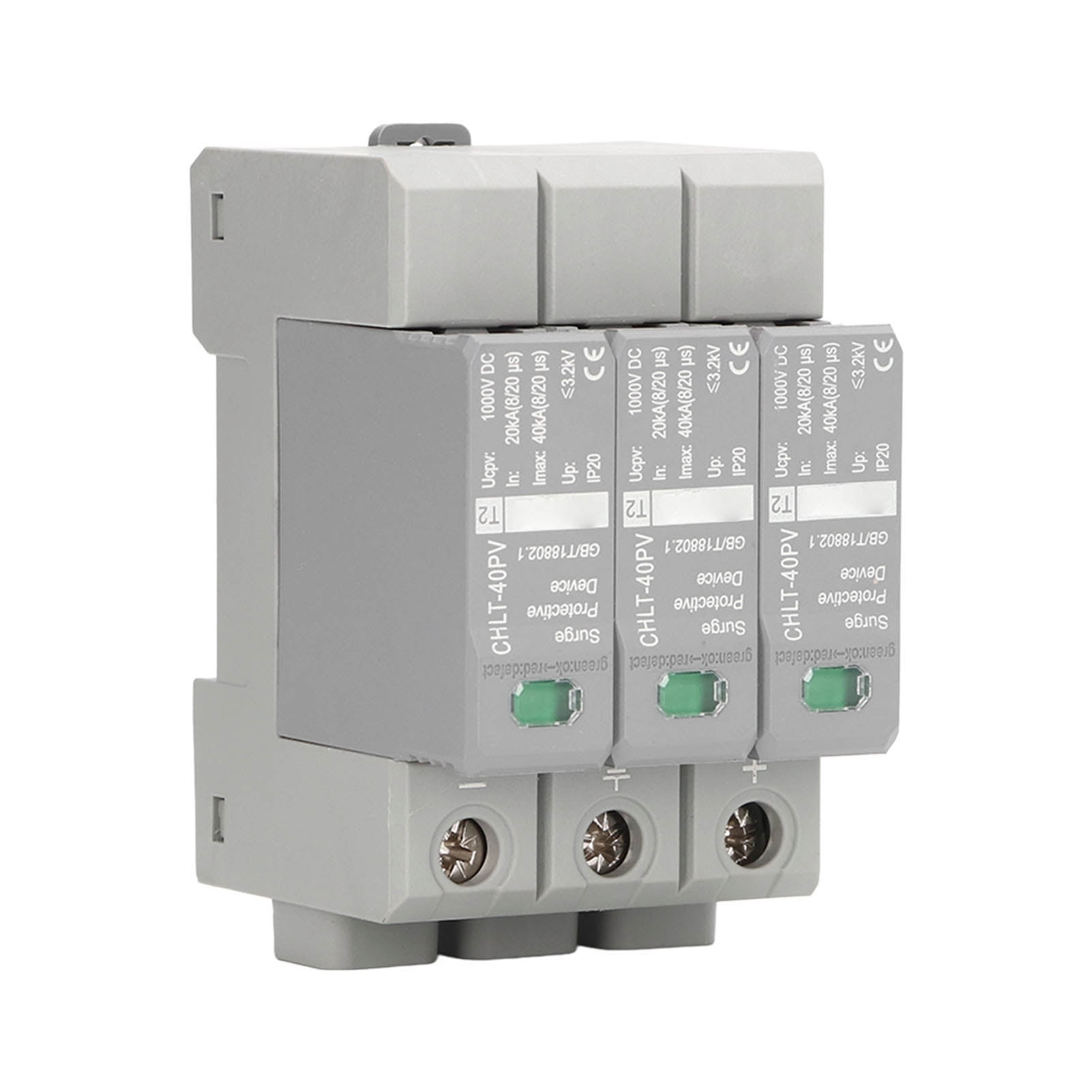 Photovoltaic Surge Arrester Device, Surge Protective Device 3P Electrical Conductivity For