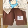 thumbnail image 5 of Babcutegg Kids Summer Cotton Short Sleeve Round Neck Top and Shorts Set – Printed Toddler Boy and Girl Two-Piece Casual Outfit Multicolor Size 3-4, 5 of 5