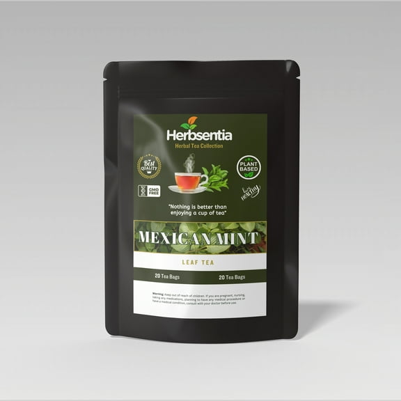Mexican Mint Herbal Tea – 20 Tea Bags | 100% Plectranthus amboinicus | Naturally Caffeine-Free | Herbsentia
