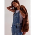 thumbnail image 4 of Womens Denim Overalls Loose Fit Leg Adjustable Strap Hip Hop Jean Jumpsuits Blue XL, 4 of 10
