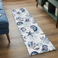 thumbnail image 4 of Summer Marine Life Runner Rugs 2x6 ft Ocean Watercolor Sea Conch Starfish Shells Coastal Washable Hallway Rugs Non-Slip Floor Mats Absorbent Carpet Bedside Runners for Bedroom Kitchen Laundry Room, 4 of 9