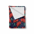 thumbnail image 2 of Vintage Soft Flannel Fleece Blanket, Poppy Bouquets Pastel Meadow Rural Blossoms and Turquoise Leaves Pattern, Cozy Plush for Indoor and Outdoor Use, 60" x 80", Vermilion and Quartz, by Ambesonne, 2 of 6