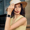 thumbnail image 3 of ZYX Floral Engraved Silicone Band for Apple Watch, Women's Cute Flower Sport Strap, Grey & White,49mm/46mm/45mm/44mm/42mm(Series 1 2 3), 3 of 5