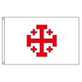 thumbnail image 1 of Jerusalem Cross Flag 9 3x5ft Polyester Big Franciscans Holyland Christian Banners, 1 of 1