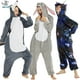 thumbnail image 2 of Kigurumi-Pijama de franela para adultos, mono de alta calidad con diseño de Lobo, conejo, unicornio, para fiesta de Halloween, novedad, 2 of 6