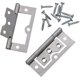 thumbnail image 1 of (2 Pcs) Bright Zinc Plated Flush Hinge, 75 Mm (3 Inch) - Pack Of 2 Pieces-YNP, 1 of 2