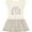 Natural with Stripes, variant on Inktastic She is Fierce Funny Shakespeare Quote Girls Toddler Dress