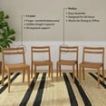 thumbnail image 4 of Now Furniture Dining Room Chairs Set of 4, Solid Wood Modern Kitchen Chair, 4 of 7