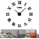 thumbnail image 1 of Reloj de pared grande 3D DIY, reloj gigante con números romanos, espejo sin marco, reloj de pared grande, decoración del hogar, sala de estar, dormitorio, decoraciones de pared (Bla, 1 of 5