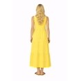 thumbnail image 3 of Women's Air Flow V Neck Tiered Maxi Dress with Pockets Casual Loose Fit Dress, 3 of 5