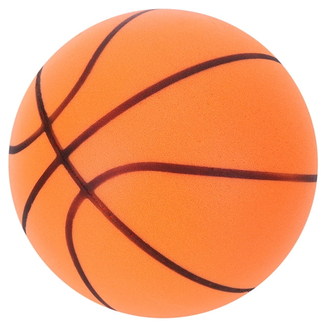 FLhrweasw Pelota Silenciosa Que Rebota Juguete Deportivo Interior Baloncesto Ligero Y (naranja 24CM)