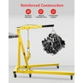 thumbnail image 6 of JoanKaren Hydraulic Engine Hoist,2 Ton Max,Heavy Duty Cherry Picker with 6 Steel Caster,Yellow, 6 of 6