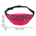 thumbnail image 3 of Unique Bargains 1 Pc Stylish Sports Waist Bag Waterproof & Abrasion-Resistant Fanny Pack for Sports Rose Red, 3 of 6