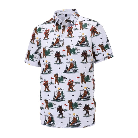 Golf Polo Shirts for Men Moisture Wicking Quick Dry T Shirt Athletic Short Sleeve Performance Tops White XXL
