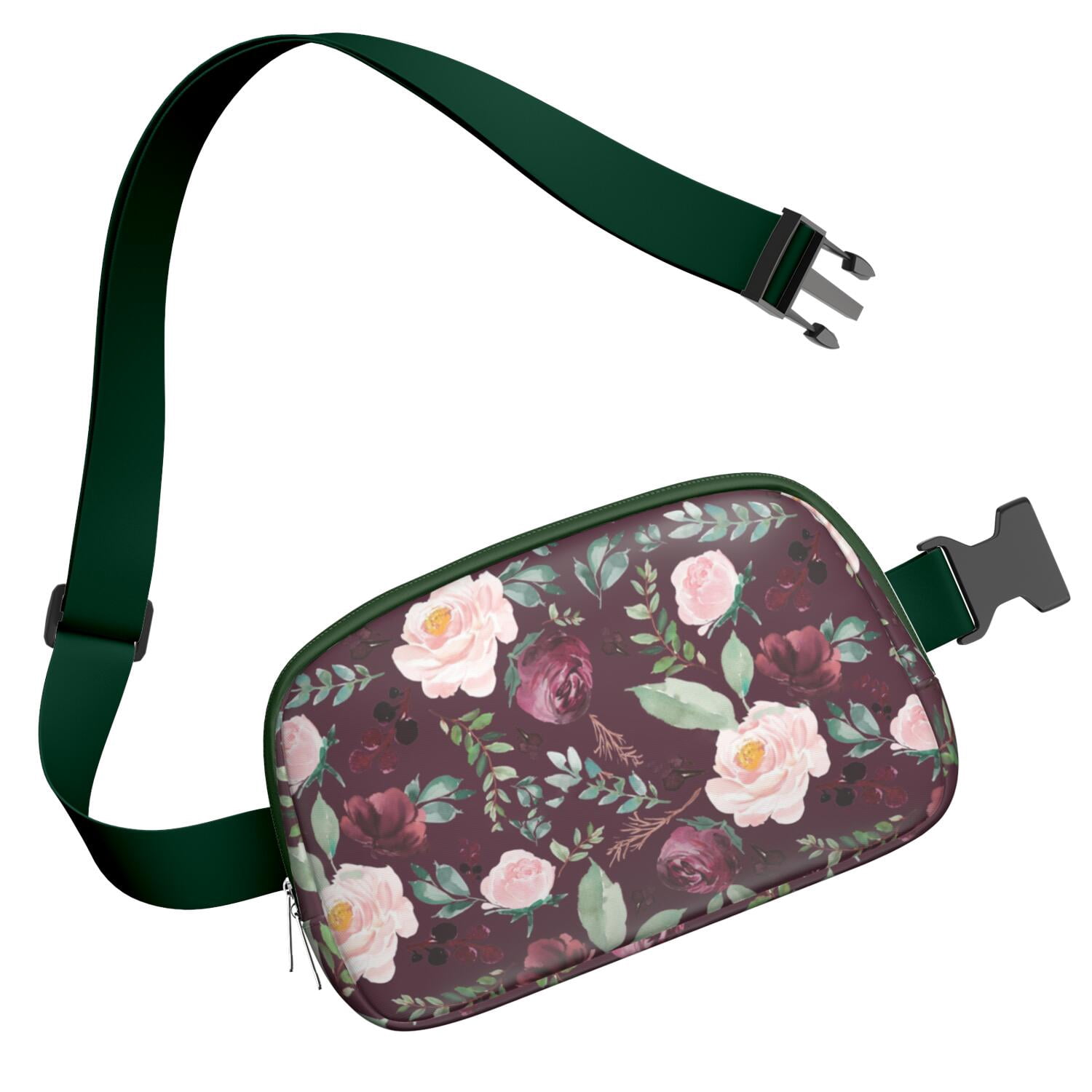 Floral Blossom Waist Bag – Cute Country Fanny Pack with Spring Wildflower Pattern & Romantic Touches