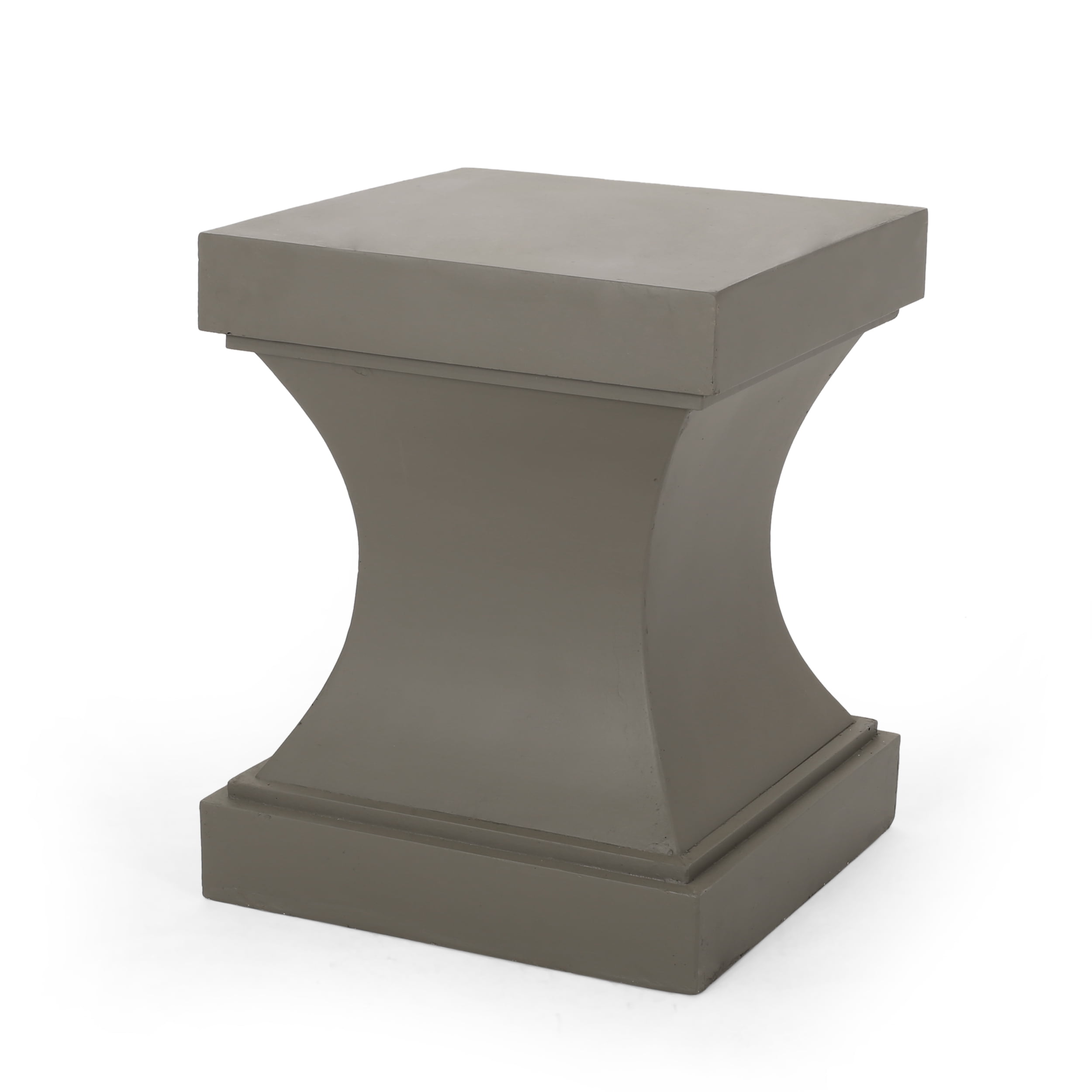 Eviee Outdoor Lightweight Concrete Side Table 