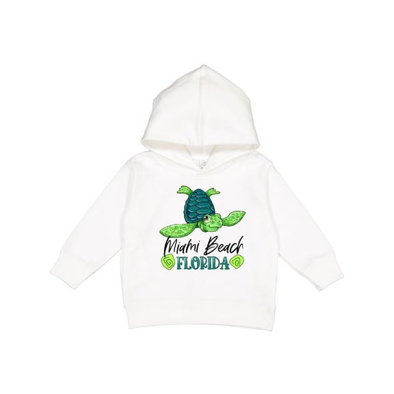 Inktastic Miami Beach, Florida Happy Sea Turtle Toddler Hoodie
