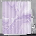 thumbnail image 2 of Lavender Purple Marble Shower Curtain, Abstract Modern Shower Curtains for Bathroom Decor, Aesthetic Ink Art Chic Elegant Waterproof Fabric Shower Curtain Set with Hooks, 72x72 Inch, 2 of 6