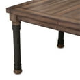 thumbnail image 5 of Michael Amini Crossings Rectangular Wood & Metal Dining Table in Barn Brown, 5 of 7