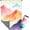Multicolored Mountain, variant on Outdoor Puffy Camping Blanket, Lightweight Down Alternative Printed Large Ultra Warm Quilt Waterproof for Traveling Picnic Beach Party Cold Weather (Green Mountain)