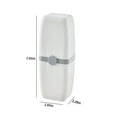 thumbnail image 3 of Kiplyki Toothbrush Travel Case Plastic Toothbrush Case With Cover Portable Toothbrush Holder Normal Toothbrush Electric Toothbrush Container, 3 of 5