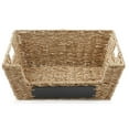 thumbnail image 4 of Casafield (Set of 2) Seagrass Pantry Baskets with Handles and Chalkboard Labels, Wide Woven Storage Baskets for Kitchen Shelves, 4 of 7