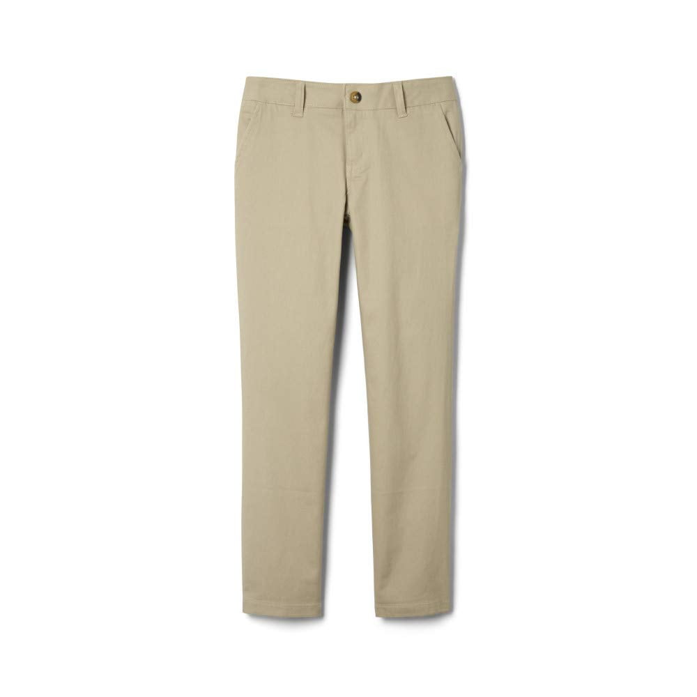 French Toast Big Girls Straight Leg Pant Khaki 12 Other
