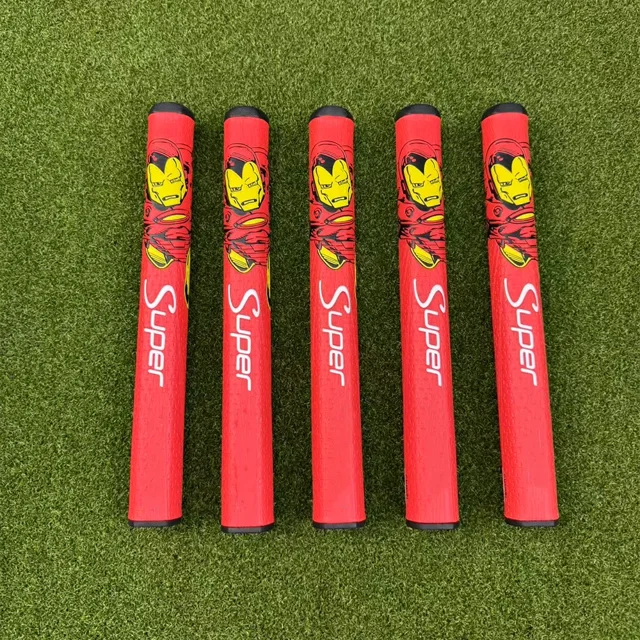 Super Poignée de Putter de Golf Améliore la Poignée Résistante à l'Usure Universelle Homme en Fer Rouge Poignée PU Golf Améliore la Sensation Design Unique Poignées Rondes Homme en Fer Rouge 2.0 5 Pcs