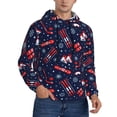 thumbnail image 2 of Salouo Winter Outdoors Sports Pattern Men's Fall Hoodie Sweatshirt,Sport Hoodie with Pockets for Men Pullover Casual Hooded Sweatshirt-X-Large, 2 of 7