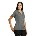 thumbnail image 4 of Sport-Tek Ladies Embossed PosiCharge Tough Polo-M (Dark Smoke Grey), 4 of 6