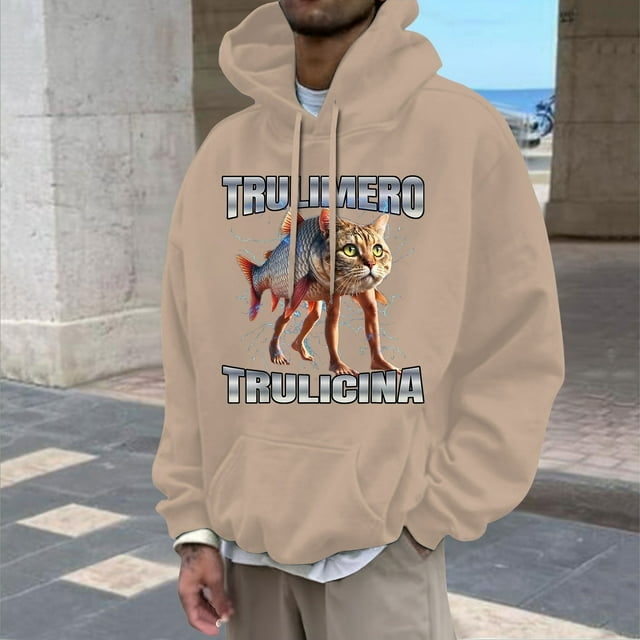WILLBEST Sudaderas Navideñas para Hombre, Sudaderas Clásicas De Mitología China con Tela y Diseño Cómodos para Uso Informal. Mediana