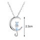 thumbnail image 2 of Collar De Plata 925 Gato Y Luna Malubero Malu1772, 2 of 3