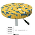 thumbnail image 4 of Lsque Shark Print Round Bar chair cushion covers Velvet Fabric Premium Comfort Protects from Scratches and Stains for 14-17 Inch Chair- 12 inch, 4 of 7