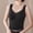 Black, variant on LUVDA Fleece Lined Long Underwear for Women Lace Trim Built In Bra Pads for Winter