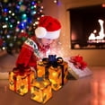 thumbnail image 1 of Ofertas de decoraciones navideñas 2024, caja de luz navideña con control remoto, juego de 3 cajas de regalo LED, decoración para exteriores, caja de regalo navideña elevada, decoración para, 1 of 7