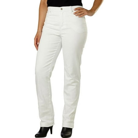 Gloria Vanderbilt Women's Amanda Classic Tapered Jeans (Vintage White, 18