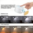thumbnail image 4 of Gnmfd LED Wall Sconce Rechargeable Battery Operated 360° Magnetic Rotating Light 3 Color Temperatures 3 Brightness Dimmable Wireless Wall Lamp for Bedroom Reading Study, 4 of 8
