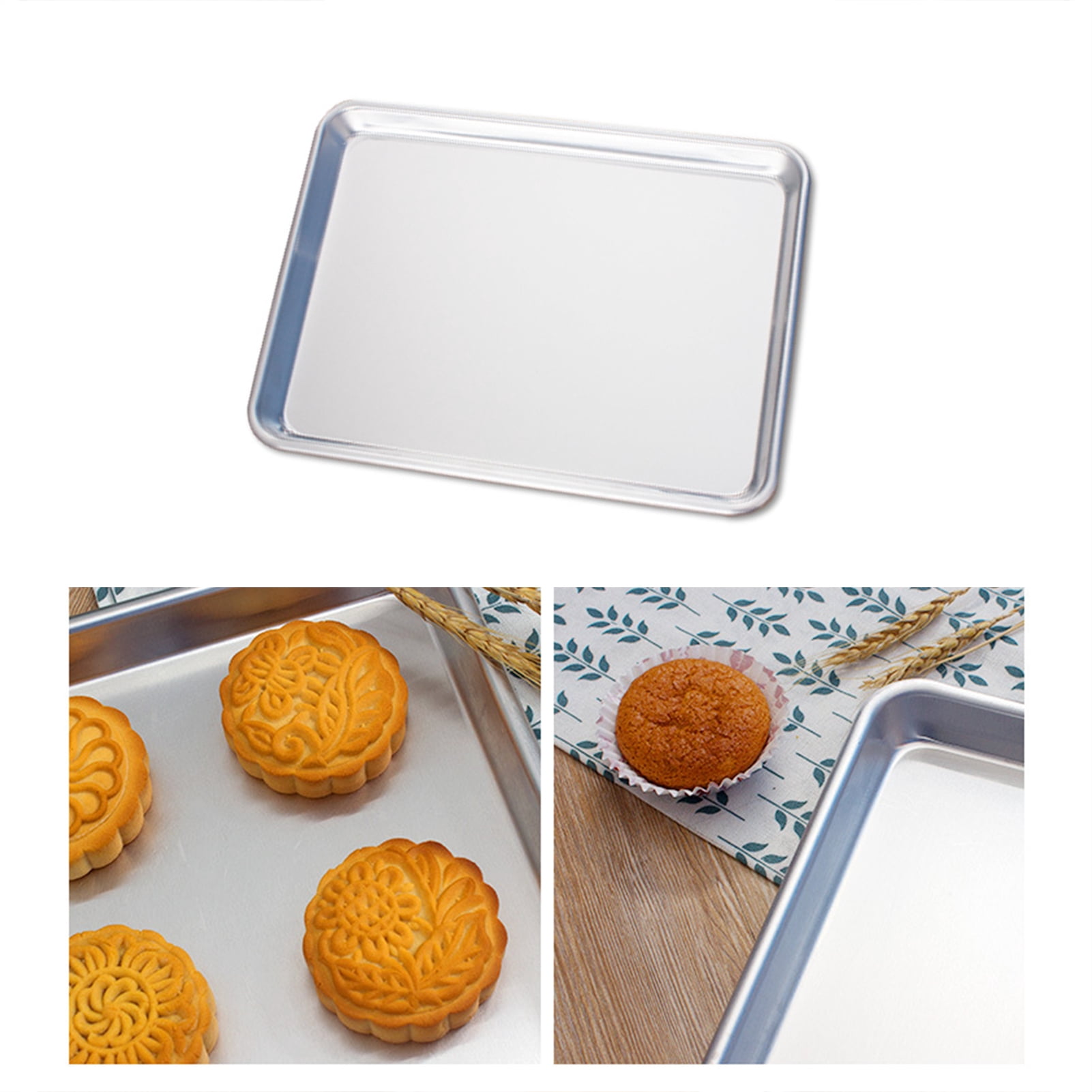 GROFRY Baking Tray Eco-friendly Anti-deform Aluminum Alloy Baking Cookie Sheet for Home