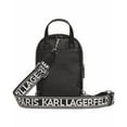 thumbnail image 2 of Karl Lagerfeld Paris Black/Silver Maybelle Sling Crossbody Bag, One Size, 2 of 2