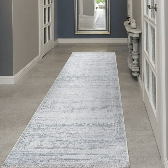 BY COCOON 2'6"x8' Runner Rug| Carpet Runner Kitchen Rug Kitchen Runner Washable Rug Entryway Rugs Hallway Runner Kitchen Mat Small Rug Runners Rugs for Hallway Non Slip Kitchen Carpet (80 Cm x 244 Cm)