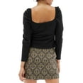 thumbnail image 3 of Minkpink Womens Roshni Puff-Sleeve Top, Black/M, 3 of 3