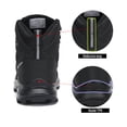 thumbnail image 5 of Dannto Mens Mid Ankle Hiking Boots Water Resistant Outdoor Snow Shoes Lightweight Walking Trekking Tactical Hunting Sneakers, 5 of 9