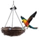 thumbnail image 3 of Rattan Bird Nest for Parrot, Hanging Swing with Bells (27 x 12 cm), 3 of 4