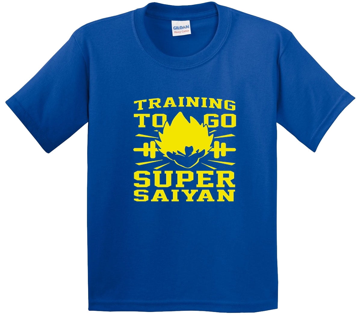 Trendy Usa Trendy Usa 644 Youth T Shirt Training To Go Super Saiyan Dragon Ball Dbz Medium Royal Blue Walmartcom - aba logo shirt roblox