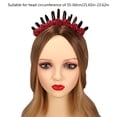 thumbnail image 3 of Natural Crystal Flower Headband Bachelorette Party Hairhoop Decorative Headdress Crown Hairband Hair Jewelry, 3 of 8