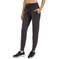 thumbnail image 3 of Pantalones de Yoga de Cintura Alta para Mujer con Puños Ajustables con Cordón y Bolsillos, Ideales para Correr o Hacer Ejercicio. Gris Oscuro XXL, 3 of 7